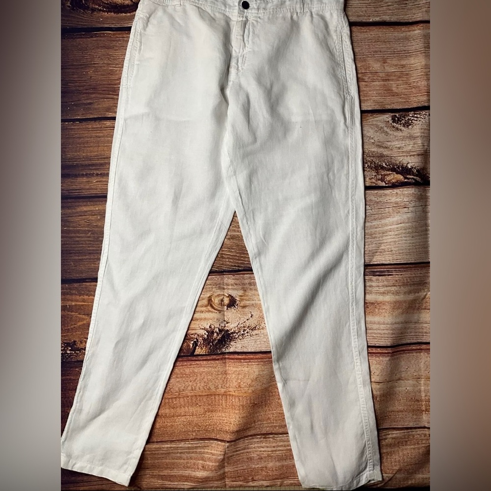 Vilebrequin Men’s White Linen Pants Large 36x34 (PRE OWNED) #1692
